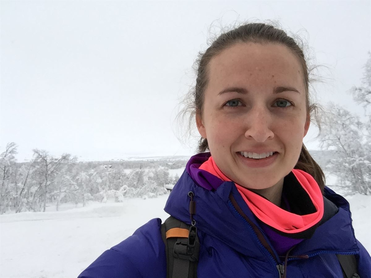 Miriam Waigand outdoors in the snow